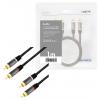 LogiLink CA1202 cinch audio kabel 1.0 m černá stíněný, barevně rozlišený