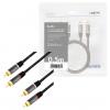 LogiLink CA1201 cinch audio kabel 0.5 m černá stíněný, barevně rozlišený