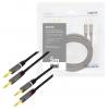 LogiLink CA1211 audio kabel 5.0 m černá stíněný, barevně rozlišený