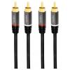LogiLink CA1209 cinch audio kabel 10.0 m černá stíněný, barevně rozlišený