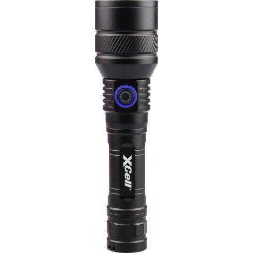 XCell Lunalux Pro LED kapesní svítilna, velký dosah, s režimem stroboskopu, s USB rozhraním, napájeno akumulátorem, 700 lm, 11 h, 238.8 g