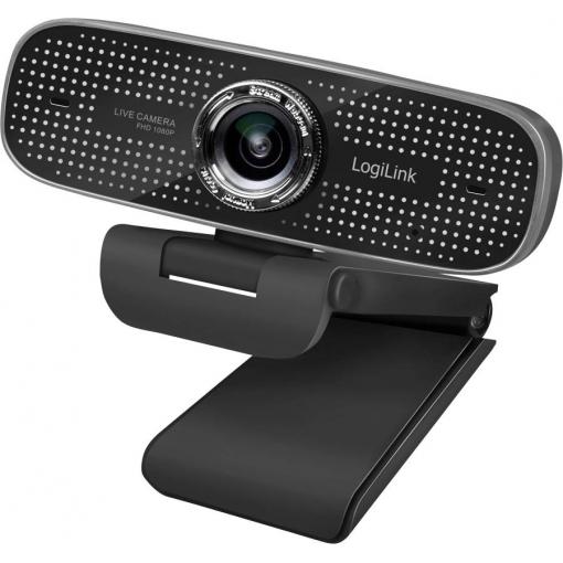 LogiLink Webcam webkamera, 1920 x 1080 Pixel, upínací uchycení, Mikrofon