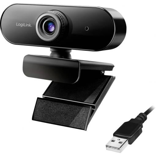 LogiLink LogiLink Pro full HD USB webcam with microphone Full HD webkamera, upínací uchycení, Mikrofon