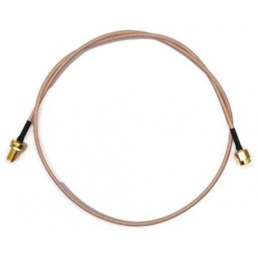 Mueller Electric BU-4150031024 koaxiální kabel SMA zásuvka SMA zástrčka 0.6 m transparentní 1 ks