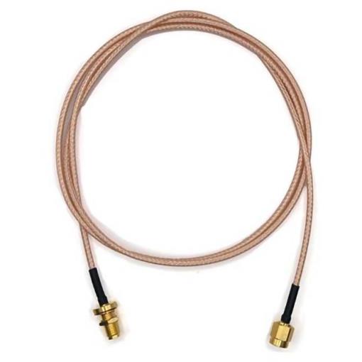 Mueller Electric BU-4150031036 koaxiální kabel SMA zásuvka SMA zástrčka 0.91 m transparentní 1 ks