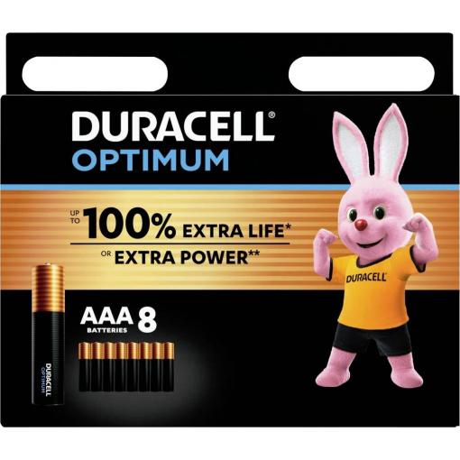 Duracell mikrotužková baterie AAA 1.5 V 8 ks