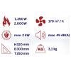 WDH WDH-BGP02 ochrana proti mrazu WDH-BGP02 17 m² černočervená