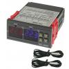 Digitální termostat duální - STC-3008 rozsah -55°C~120°C, 230V AC
