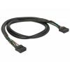 Delock napájecí kabel 50 cm černá