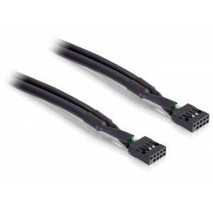 Delock napájecí kabel 50 cm černá