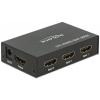 Delock 18683 HDMI přepínač možnost 3D přehrávání, LED ukazatel, s dálkovým ovládáním, kovový ukazatel, UHD 3840 x 2160 Pixel