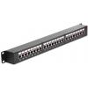 Delock 43295 patch panel 483 mm (19) CAT 6 1 U černá
