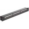 Delock 43295 patch panel 483 mm (19) CAT 6 1 U černá