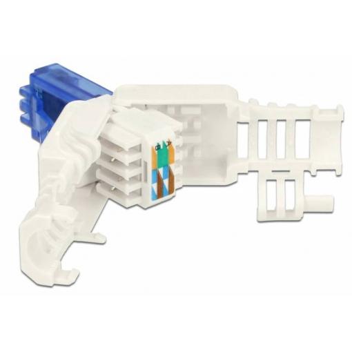 Delock 86417, RJ45 konektor, Konektor RJ45, modrá, bílá, 1 ks