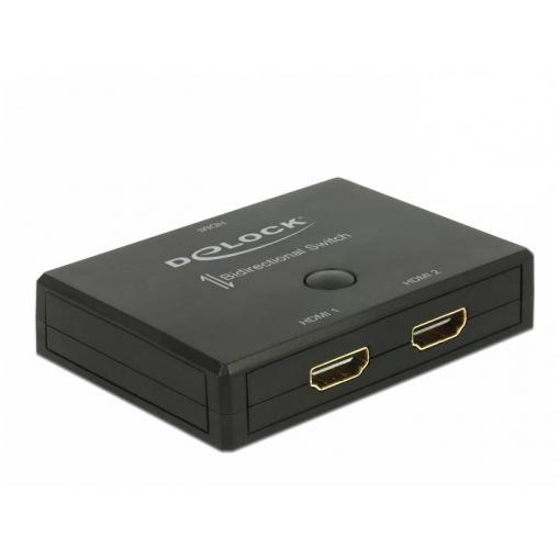 Delock DeLock HDMI 2 - 1 Switch bidirectional 4K 60 Hz HDMI přepínač 3840 x 2160 Pixel