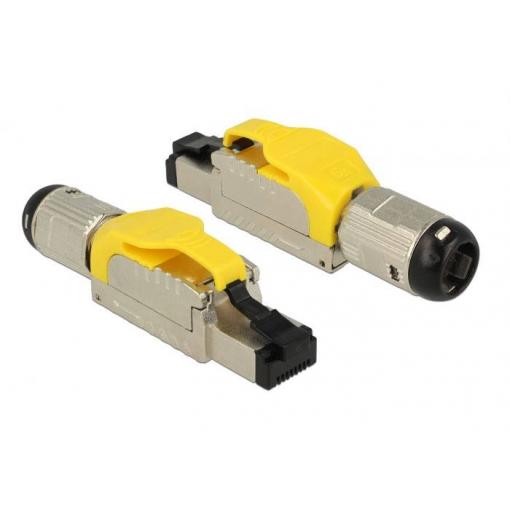 Delock 86287, RJ45 konektor, Konektor RJ45, stříbrná, žlutá, 1 ks
