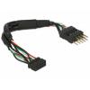 Delock napájecí kabel 12 cm černá