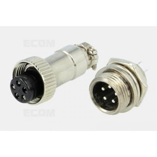 Mikrofonní konektor Cannon DS1110-01-5B6, vidlice-zásuvka