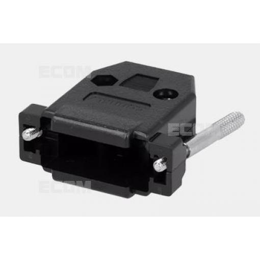 Kryt na konektor D-SUB 15P DS1045-15BP1L1-A, ABS, černý