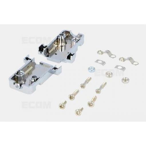 Kryt na D-SUB 9pin DS1046-09C1S1, chromovaný