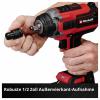 Einhell Professional IMPAXXO 18/450, 4510074 aku rázový utahovák, 450 Nm, 18 V, 4 Ah, Li-Ion, bezkartáčové, akumulátor, vč. nabíječky