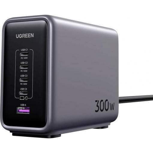 UGREEN Nexode síťový adaptér / napájení, GaN, regulovatelné výstupní napětí, Rychlonabíječka, Zásuvka USB 3.0 A, USB-C® zásuvka, USB-C® zásuvka, USB-C®