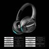 LogiLink BT0070 sluchátka uzavřená (Over Ear) Bluetooth® černá Redukce šumu mikrofonu headset, čelový pásek Gaming
