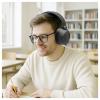 LogiLink BT0071 sluchátka uzavřená (Over Ear) Bluetooth® černá Potlačení hluku Dálkový ovladač, čelový pásek, headset