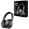 LogiLink BT0071 sluchátka uzavřená (Over Ear) Bluetooth® černá Potlačení hluku Dálkový ovladač, čelový pásek, headset