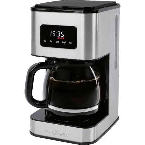 Profi Cook PC-KA 1299 kávovar Inox připraví šálků najednou=14 skleněná konvice