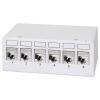 LogiLink NK4091 patch panel CAT 6A šedobílá (RAL 7035) osazený