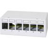 LogiLink NK4091 patch panel CAT 6A šedobílá (RAL 7035) osazený