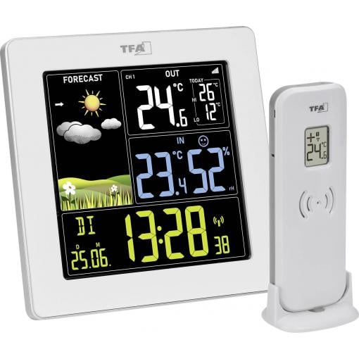 TFA Dostmann SUN 2 35.1174.02 digitální bezdrátová meteostanice Předpověď pro 12 až 24 hodin Počet senzorů (max.) 3 ks