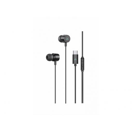 Sluchátka iPEAX 90010135 USB-C Black