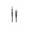 Adaptér iPEAX 90010139 USB-C / JACK 3,5mm (pro poslech hudby) Black