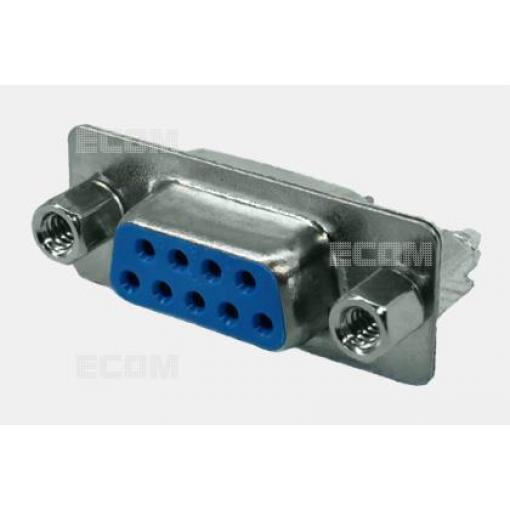 D-SUB zásuvka DS1034-09FUNSI44, 9 pinů, 180°, pozlacená