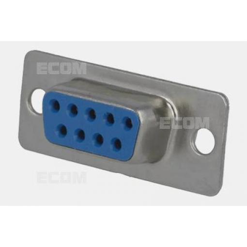D-SUB zásuvka DS1034-09FUNSISS, 9 pinů, 180°, zlacené vývody