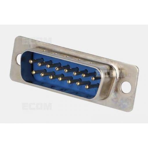 D-SUB vidlice DS1034-15MUNSISS, 15 pinů, 180°, Au kontakty