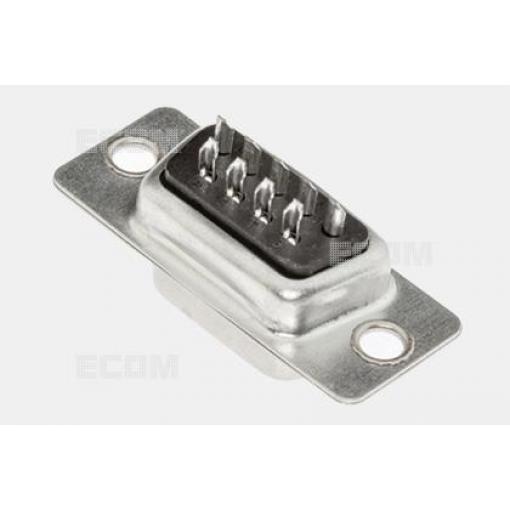 D-SUB zásuvka DS1033-09FBNSISS-CT, 9 pinů, pájecí žlábky, 180°