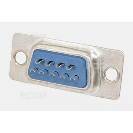 D-SUB zásuvka DS1033-09FUNSISS-CT, 9 pinů, pájecí žlábky