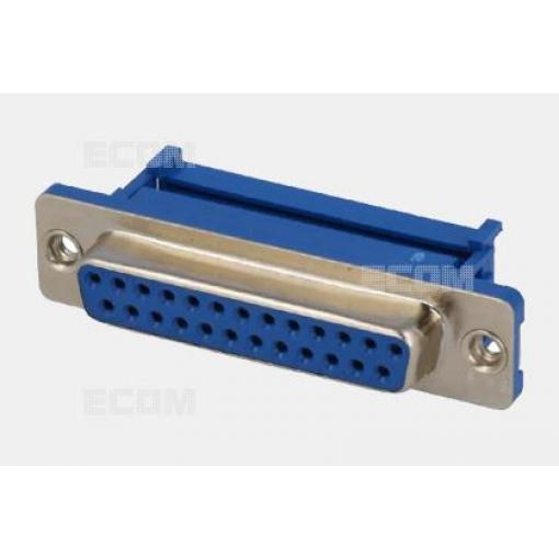 D-SUB zásuvka DS1036-25FPU2PX-YT, na plochý kabel, 25 pinů