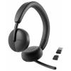 Dell WL3024 Headset otevřená (On Ear) Bluetooth® černá Redukce šumu mikrofonu headset Počítače