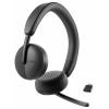 Dell WL3024 Headset otevřená (On Ear) Bluetooth® černá Redukce šumu mikrofonu headset Počítače