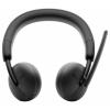 Dell WL3024 Headset otevřená (On Ear) Bluetooth® černá Redukce šumu mikrofonu headset Počítače
