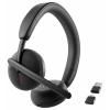 Dell WL3024 Headset otevřená (On Ear) Bluetooth® černá Redukce šumu mikrofonu headset Počítače