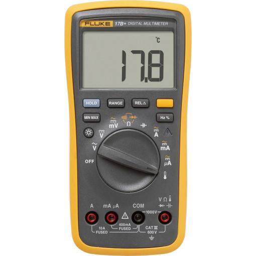 Fluke 17B+/EUR digitální multimetr, CAT III 600 V, Displej (counts): 4000