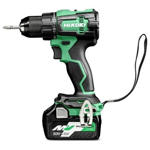 HiKOKI DS18DE aku vrtací šroubovák, 18 V, 4 Ah Li-Ion vč. 2x aku, vč. nabíječky, kufřík, DS18DEWHZ