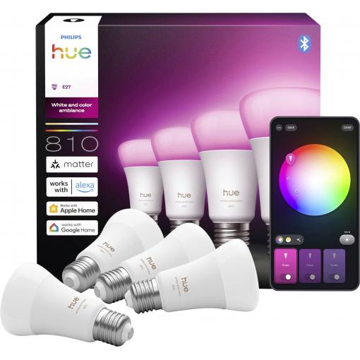 Philips LED žárovka 929003853407 Energetická třída (EEK2021): D (A - G) Hue White & Col. Amb. E27