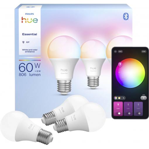 Philips LED žárovka 929004235407 Energetická třída (EEK2021): F (A - G) Hue Essential White & Col. Amb. E27
