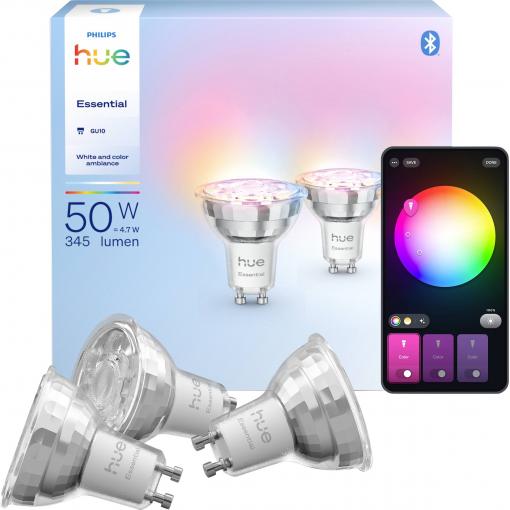 Philips LED žárovka 929004235704 Energetická třída (EEK2021): F (A - G) Hue Essential White & Col. Amb. GU10